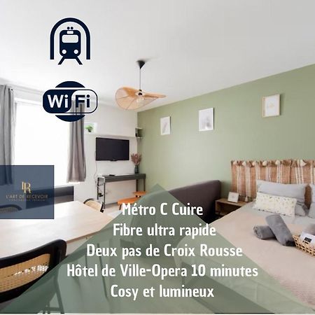 קלויר-אט-קוויר Art De Recevoir - L'Ecrin De Margnolles - Croix Rousse - Metro C-Cuire מראה חיצוני תמונה